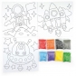 Andreu toys Космос - комплект за рисуване с цветен пясък Продукт Andreu toys Космос - комплект за рисуване с цветен пясък - 4 - BG Hlapeta